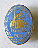 INSIGNA CEL MAI BUN METALURGIST RESITA 1976 FRUNTAS INDUSTRIA METALURGICA, Romania de la 1950