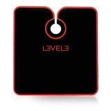 Cumpara ieftin Pelerina frizerie/coafor - L3VEL3 - guler neopren - negru cu tiv rosu