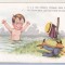 bnk cp Franta - Felicitare interbelica - umor - 1939
