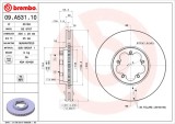 BREMBO 09.A531.10 PRIME LINE Disc frana