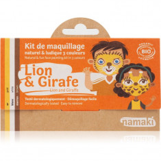 Namaki Color Face Painting Kit Lion & Giraffe set pentru copii 1 buc