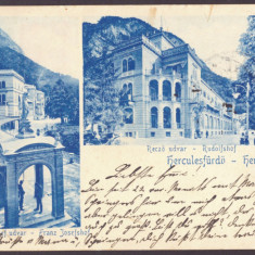 1756 - Baile HERCULANE, Litho, Romania - old postcard - used - 1900