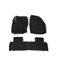 Set covorase auto din cauciuc tip tavita pentru Ford S-Max (2006-2014) Sisteme Fixare Ovale