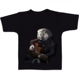 Cumpara ieftin Tricou &quot; Playing guitar by a lion &quot;