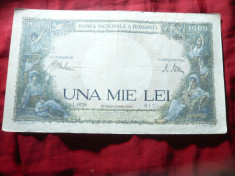 Bancnota 1000 lei sept. 1941 , cal. medie foto