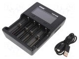 Incarcator litiu4x18650 universal USB C LCD VC4SL
