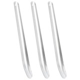 Gossi raclete transpiratie pentru cai, 3 buc., argintiu, aluminiu