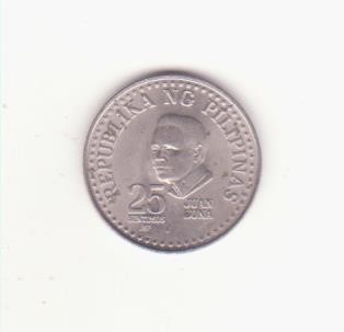 Filipine 25 sentimos 1979, primul an de batere - Juan Luna. foto