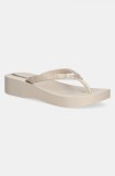 Ipanema papuci MESH X PLAT femei, culoarea bej, cu platforma, 83612-BB803