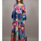 ROCHIE LUNGA CU BUZUNARE FLORI SPLENDIDO TALIE UNICA Multicolora