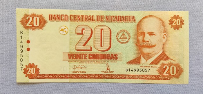 Nicaragua - 20 Cordobas (2006)