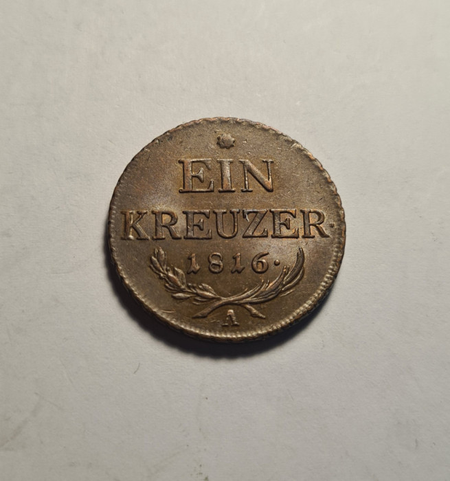 1 Kreuzer 1816 A UNC Superba Piesa de Colectie