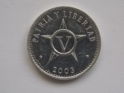 V CENTAVOS 2003 CUBA foto