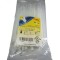Set 100 buc colier cablu 140x2.5mm din plastic alb Cobra 9070