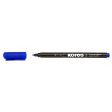 Marker permanent pentru CD, grosime varf 1.0 mm, diverse culori - Verde, Kores