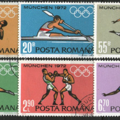 Romania 1972 - Preolimpiada - Munchen, serie stampilata