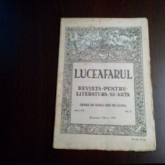 LUCEAFARUL Revista pentru Literara si Arta -XIV, Nr.9, 1919 - Oct. C. Taslauanu