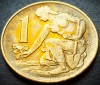 Moneda 1 COROANA - RS CEHOSLOVACIA, anul 1980 * cod 4852 = A.UNC, Europa