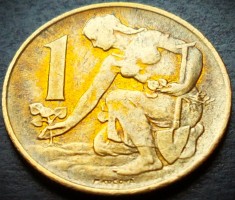 Moneda 1 COROANA - RS CEHOSLOVACIA, anul 1980 * cod 4852 = A.UNC