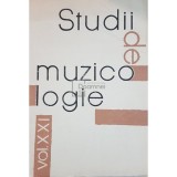 Nicolae Calionoiu - Studii de muzicologie, vol. XXI (Editia: 1989)