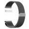 Curea Milanese Loop, Slim Fit, compatibila Garmin Forerunner 55, telescoape Quick Release, Space Gray