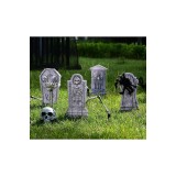 Set de 4 morminte luminoase Halloween pentru decor