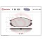 Placute frana Nissan Patrol Gr 4 (Y60 Gr) 08.87-02.98, Vanette Box ( C22) 10.86-06.13, Spate, BREMBO
