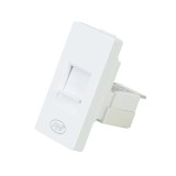 Priza internet modulara PNI RJ45M, CAT5/CAT6, montaj incastrat, alba