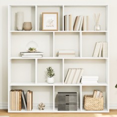 vidaXL Bibliotecă, alb, 132x29x141,5 cm, lemn prelucrat