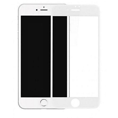 Folie Sticla Tempered Glass iPhone 6 6s White 4D/5D full glue Fullcover foto
