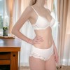 Chilot Dama Bumbac Inalt cu Dantela Luan C1513 Alb - Confortabil, Elegant, Invizibil | S, M, L, XL