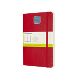 Cumpara ieftin Agenda Moleskine Expanded Large Plain Scarlet Red, 21 x 13 cm, velina, 400 file