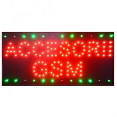 Reclama Luminoasa Panou Caseta LEDuri Interior Accesorii GSM 50x25cm KNH foto