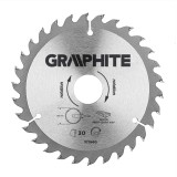 Disc fierastrau cu carbura Graphite 160 x 30 mm, 30 dinti pentru lemn