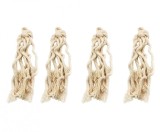 Set de 4 seturi de 8 fitile pentru soba pe ulei Lincheer, bumbac, bej