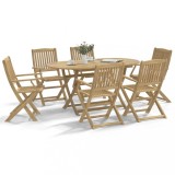 Gossi scaune gradina pliabile 6 buc. 54,5x58x90 cm lemn masiv acacia