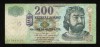 Z984 UNGARIA BANCNOTA DE 200 FORINT 2003 REGELE KAROLY ROBERT VF