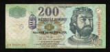 z984 UNGARIA BANCNOTA DE 200 FORINT 2003 REGELE KAROLY ROBERT VF
