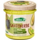 Crema Tartinabila din Seminte de Mac si Avocado Fara Gluten Bio 135gr Allos, Allos &amp; Derit