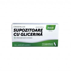 Supozitoare cu Glicerina pentru Adulti Greenlax 12 bucati Laropharm