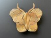 Decor de perete fluture din lemn de pin, designer suedez Kjell Wallering anii 70