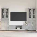 Cumpara ieftin Set comoda TV FLORIN 3 buc. 150 x 39 x 30 cm Gri Beton
