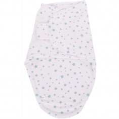 Bo Jungle B-Wrap Small Blue Stars păturică de înfășat 3,2-6,4kg 1 buc