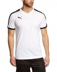 Tricou sport barbati Puma Pitch Alb Negru foto