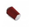 Filtru Aer Sport Tuning Universal Rosu 88mm ALM + 3 Adaptoare, Debit Mare, Lavabil, Creste Puterea