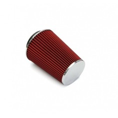 Filtru aer sport tuning universal rosu debit 88mm cu 3 adaptoare