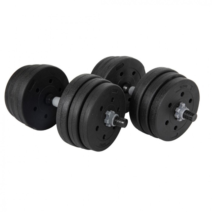 Set 8 Gantere 10 kg, Bara Inclusa, TechGym ActiveBody