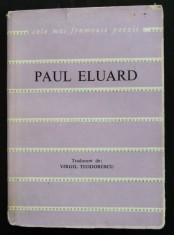 Paul Eluard - Poezii (trad. Virgil Teodorescu; col. &quot;Cele mai frumoase poezii&quot;)