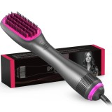 Perie electrica ZYTEQ&reg;️ 3 in 1, uscare, indreptare si volum, turmalina ceramica, ionizare, 1000W, temperatura reglabila, par orice tip, gri