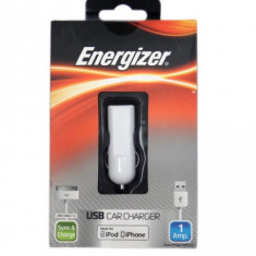 Incarcator auto + cablu de date Energizer iphone / iPod